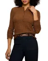 Sanctuary Not So Basic Textured Top In Brown