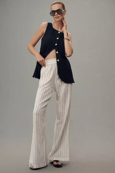 Sanctuary Ocean Front Linen Pull-on Pants In Multicolor