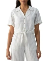 Sanctuary Ocean Tie Front Shirt In Biarritz