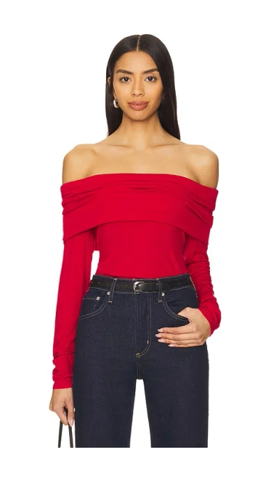 Sanctuary Off The Shoulder Top In 레드