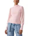 Sanctuary On My Mind Mesh Sleeve Top In Porcelain In White