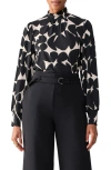 Sanctuary On The Spot Mock Neck Top In Shadow Lea