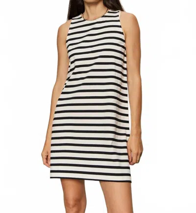 Sanctuary On The Yacht Shift Dress In Chalk & Black Stripe In White