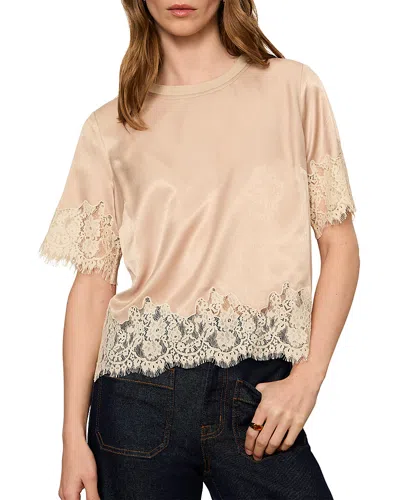 Sanctuary One Of A Kind Satin Top In Brown