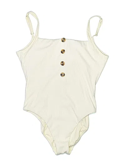 Pre-owned Sanctuary One Piece Swimsuit In Ivory