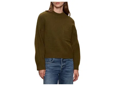 Sanctuary One Pkt Crew Sweater In Green