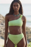 Sanctuary One-shoulder Bikini Top In Yellow
