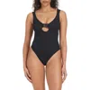 Sanctuary Open Back One-piece Swimsuit In Black