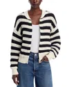 Sanctuary Open Knit Bomber Crewneck Cardigan Sweater