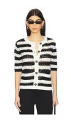 Sanctuary Open Stitch Cardigan In Black