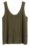 Sanctuary Open Stitch Cotton Sweater Tank