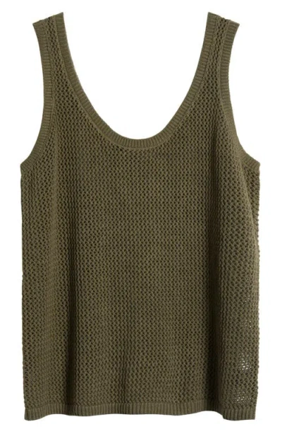 Sanctuary Open Stitch Cotton Sweater Tank