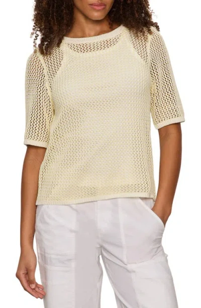 Sanctuary Open Stitch Short Sleeve Sweater