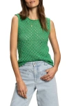 Sanctuary Open Stitch Sleeveless Cotton Sweater