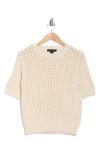 Sanctuary Open Stitch Sweater In Dusk White