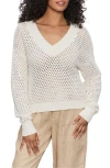 Sanctuary Open Stitch V-neck Sweater In Brown