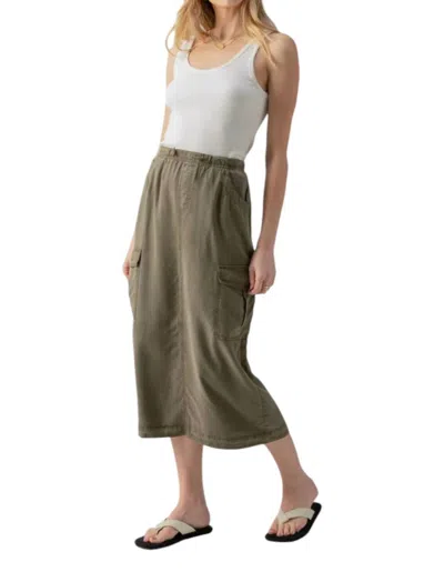 Sanctuary Parachute Skirt In Burnt Olive In Multi