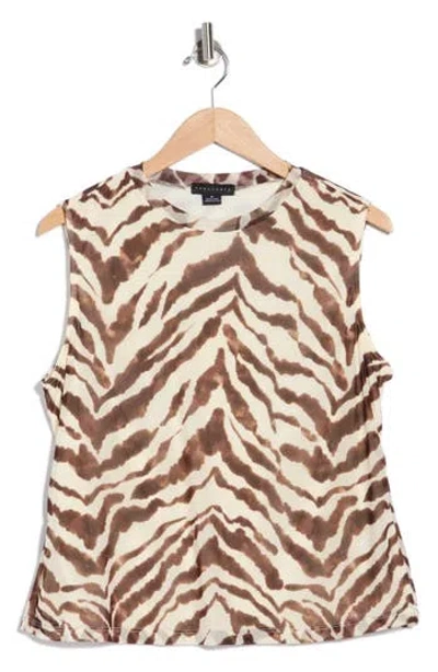 Sanctuary Paradise Mesh Tank In Brown