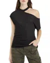 Sanctuary Part Time Lover Tee Top In Black In Black