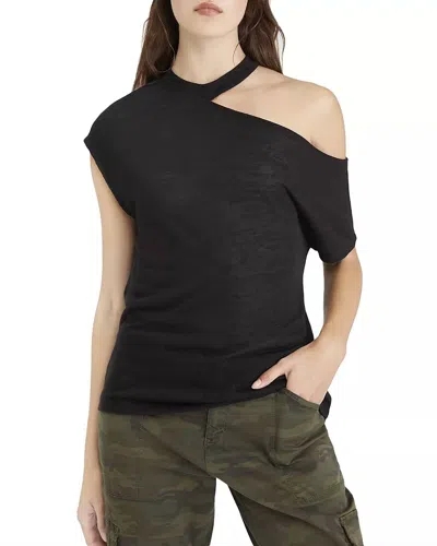 Sanctuary Part Time Lover Tee Top In Black