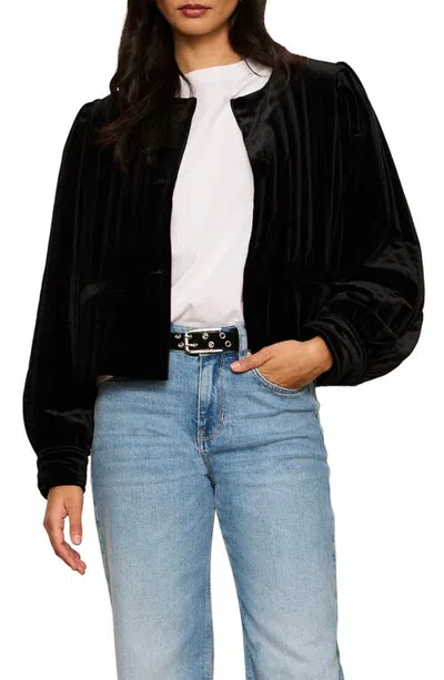Sanctuary Pepper Velvet Jacket In Black
