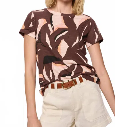 Sanctuary Perfect Crew Neck Tee In Lotus Desertscape In Brown