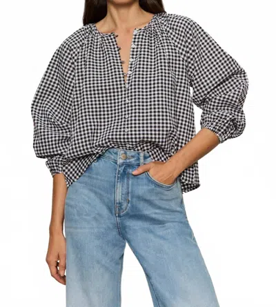 Sanctuary Perfect Gingham Button Front Blouse In Picnic In Multi