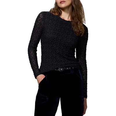 Sanctuary Perfect Lace Long Sleeve T-shirt In Black
