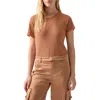Sanctuary Perfect Mesh T-shirt In Mocha Mous