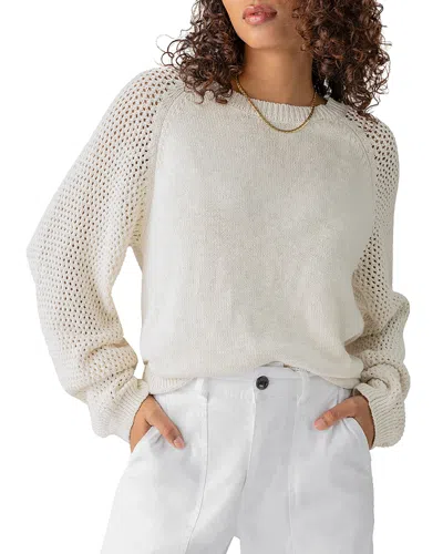 Sanctuary Perfect Moment Crewneck Sweater In Chalk