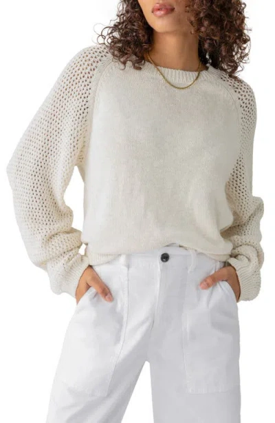Sanctuary Perfect Moment Crewneck Sweater In Chalk In White