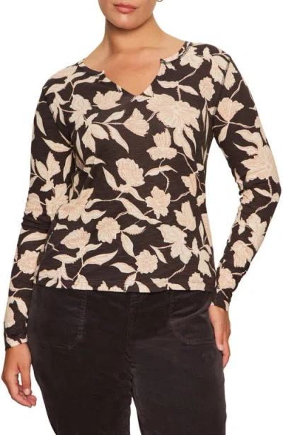 Sanctuary Perfect Notch Print Long Sleeve T-shirt In Multi