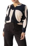 Sanctuary Perfect Notch Print Long Sleeve T-shirt In Formation