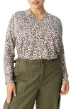 Sanctuary Perfect Notch Print Long Sleeve T-shirt In Gentle Spot