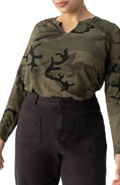 Sanctuary Perfect Notch Print Long Sleeve T-shirt