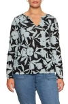 Sanctuary Perfect Notch Print Long Sleeve T-shirt In Multi