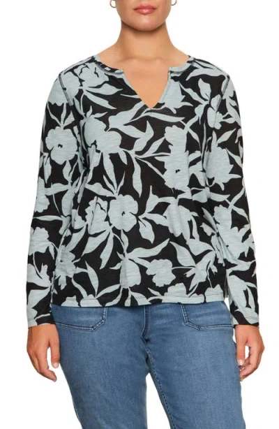 Sanctuary Perfect Notch Print Long Sleeve T-shirt In Multi