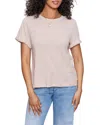 Sanctuary Perfect Roll Sleeve Cotton T-shirt In Purple