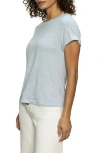 Sanctuary Perfect Roll Sleeve Cotton T-shirt In Mint