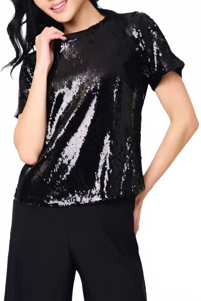 Sanctuary Perfect Sequin Tee In Black