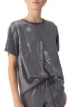 Sanctuary Perfect Sequin Top In Gun Metal