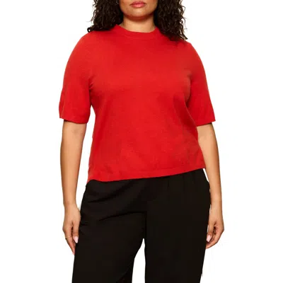 Sanctuary Perfect Short Sleeve Sweater T-shirt In Red