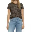 Sanctuary Perfect Short Sleeve Tee In French Kitty In Black