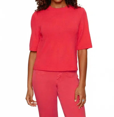 Sanctuary Perfect Sweater Tee Top In Tulip In Red