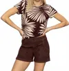 Sanctuary Perfect Tee In Mesa Palm In Brown
