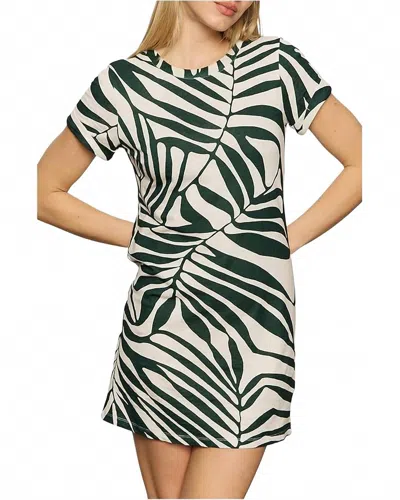SANCTUARY PERFECT TEE REMIX DRESS IN GREEN OASIS