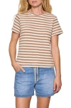 Sanctuary Perfect Texture Stripe Tee In Brown