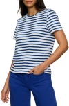 Sanctuary Perfect Texture Stripe Tee In Blue