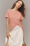 Sanctuary Perfect Texture Stripe Short Sleeve Sweater