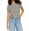 Sanctuary Perfect Textured Tee Macrame Crochet In Black In Neutral